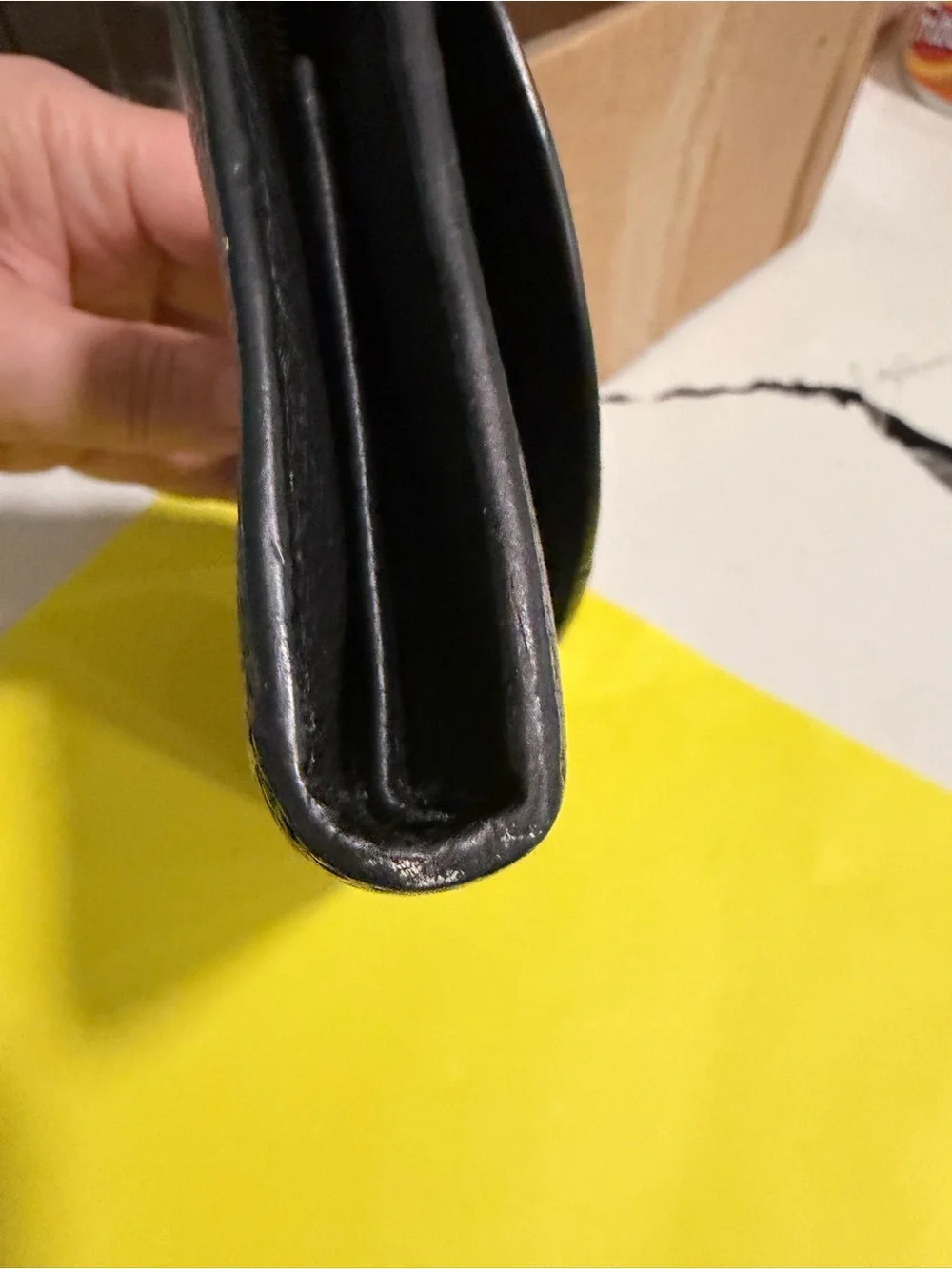 Furla Black Pebbled Leather Wallet with Gold Logo